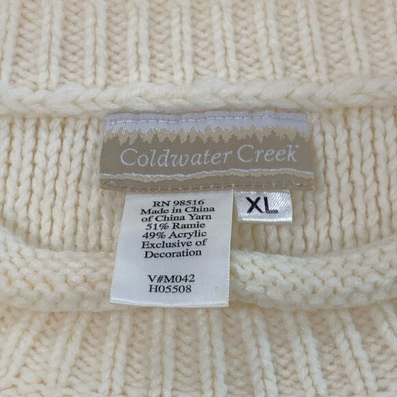 Coldwater Creek Women's Knitted Christmas Sweater Size XL - Picture 8 of 11